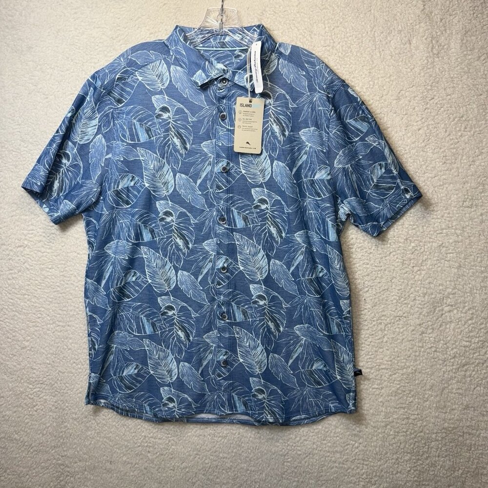 Tommy Bahama Bonita Cove Short Sleeve Island Zone Button-up Camp Shirt Large NWT